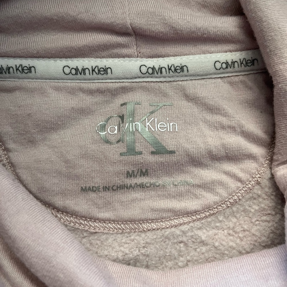 Calvin Klein Light Rose Funnelneck Sweatshirt - Picture 6 of 7